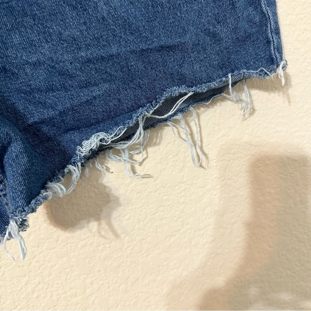 Cotton On Jean Shorts High Waisted Baggy Distressed Denim Trendy Summer